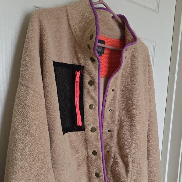 Wild Fable Sherpa Jacket Medium Oversized - Picture 9 of 15